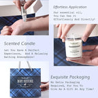 PEARLWORLD Bath Set with Ocean Scented Spa Gifts for Men, Christmas Birthday Self Skin Care Set for Men, Spa Gift Baskets for Him, 12Pcs Men's Spa Kit Gifts for Bath Spa