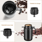 MACIFECI 16oz Camping Coffee Maker Pour Over Coffee Maker Camping Coffee Pot Portable Coffee Maker for Travel Camping Offices Backpacking Outdoor