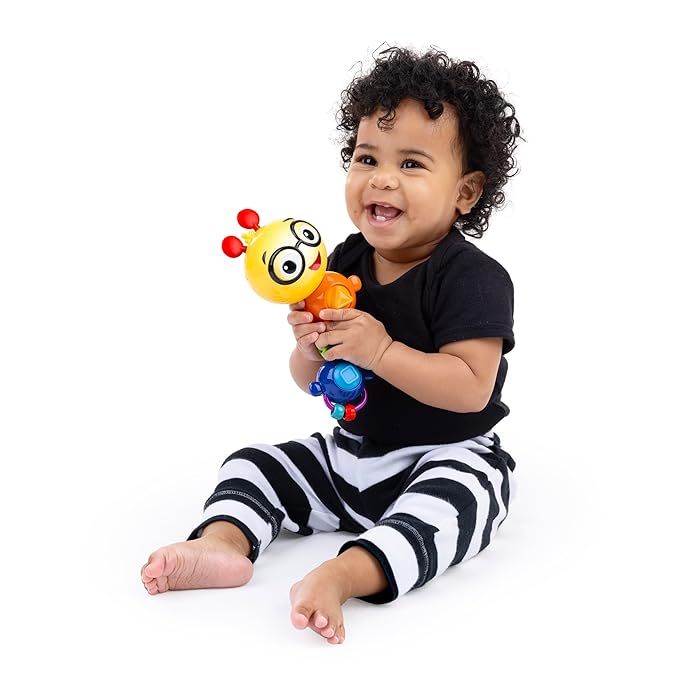 Baby Einstein Twist-a-Pal Cal Sensory Toy, with Music and Bead Chaser, Ages 6 Months and Up