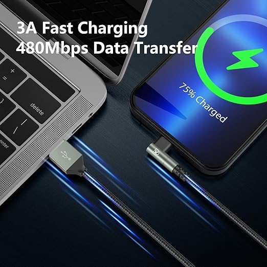iPhone Charger 10FT,3Pack 90 Degree Charging Cable, [Apple MFi Certified] Long Lightning Cable Fast Charging Cord Compatible for iPhone 14/13/12/11/Pro/Max/Mini/X/Plus/8/7/6/5S/SE/Plus/iPad