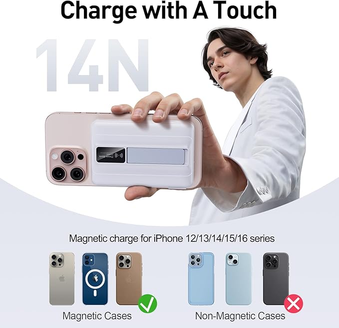 2026 Latest Magnetic Wireless Portable Charger Power Bank - 10000mAh 22.5W PD Fast Max Charging with Built-in LED Display, Magnetic Battery Pack for iPhone 17/16/15/14/13/12/Pro/Mini/Pro Max
