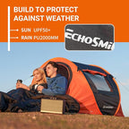 EchoSmile Pop Up Camping Tent, 2/4/6 Person Easy Setup Tent, Water Resistant Dome, Portable with Carry Bag