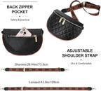Eslcorri Small Crossbody Sling Bag for Women Trendy - Fanny Packs Leather Chest Belt Bum Bag Anti Theft Purse for Travel