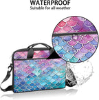 Laptop Shoulder Bag for Women Men, Waterproof Computer Case Messenger Bag Briefcase for Business Office Travel