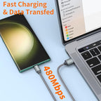 USB Type C Cable,USB A to USB C 3A Fast Charging (3.3ft 2-Pack) Braided Charge Cord Compatible with iPhone 15 16 17 Pro Max,Samsung Galaxy S10 S9 S8 Plus,Note 9 8,A11 A20 A51,LG G7 V30 V35,Moto Z2 Z3