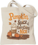 Aesthetic Canvas Tote Bag, Cute Reusable Bags for Women with Inner Pocket
