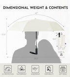 Travel Umbrella for Rain - Windproof Compact Folding Umbrella with 43" Canopy - Auto Open Close Portable Parasol - UPF 100+ Sun Protection