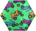 Cowboy Boots Pattern Umbrellas for Rain Windproof Small Folding Compact Mini Travel Umbrella for Purse Lightweight Portable Pocket for Women