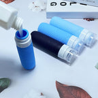 Travel Bottles for Toiletries, Silicone TSA Approved Bottles, Leakproof Shampoo & Toiletry Containers for Airplane, Vacation & Business Trips