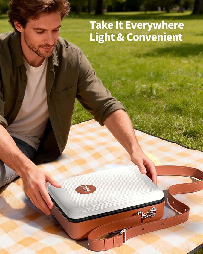 Portable Espresso Machine Carrying Bag, EVA & PU Travel Coffee Maker Bag with Dual Crossbody & Handheld Straps for Travel Espresso Maker, RV, Car, Camping, Travelling, Hiking, Office, Home