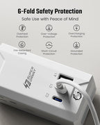 Rotating Wall Outlet Extender with Night Light, SUPERDANY 3 AC Outlet Adapter with 3 USB Ports, 20W USB-C Fast Charging, Automatic Light ON/OFF Dimmable, 4-Sided Outlet Splitter for Home Office Travel
