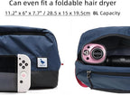 Travel Toiletry Bag 8L, Large Packing Cube with Waterproof TPU Wet/Dry Compartment