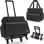 GMAK Teacher Briefcase, Teacher Tote Bags with 15.6 Inch Laptop Compartment, Scrapbook Tote Craft Organizer with Pockets
