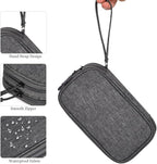 CAOODKDK Electronic Organizer Travel Cable Accessories Bag, Electronic Organizer Case, Waterproof Electronic Accessories Organizer Bag for Power Bank, Charging Cords, USB Cable (Dark Gray)