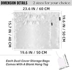 20 Pack Dust Bags for Purses and Handbags, Silk Dust Cover Storage Bags, Travel Storage Pouch Handbags for Purse Shoes Boots