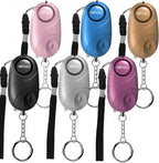 6Pack Personal Alarm Siren Emergency Self Defense Security with LED Lights Safety Alarm for Women Kids and Elders(Multicolored)