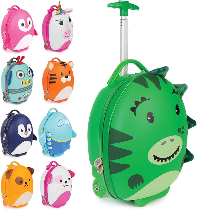 boppi - Children's Suitcase - Tiny Trekker Children's Trolley Suitcase - Boys & Girls Suitcase - Suitable as Cabin Luggage - 17 L