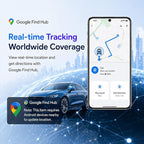 Mini Magnetic GPS Tracker for Vehicles IP65 Waterproof Real-Time Hidden Tracking Device Compatible with Android Only, Anti-Theft Car Tracker for Truck, Motorcycle, Assets（Android Only）
