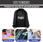 Drawstring Backpack 40Pcs Drawstring Bags, Draw String Back Bag Drawstring Bags Bulk for Sports, Gym, Travel, Swimming, Beach (6 Colors)