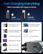 Retractable Car Charger for iPhone 17, 69W USB C 4 in 1 Fast Charging, Car Truck Accessories, Car Adapter, Road Trip Essentials Gift for Men Women, for iPhone 17 Pro Max Air 16 15 14 13, Galaxy, Pixel