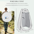 Your Choice Pop Up Privacy Tent, 3.9x3.9x6.2FT Portable Shower Tent for Camping, Waterproof Outdoor Changing Room with Carry Bag for Beach Hiking RV Fishing | Portable, for Camping, Beach, Hiking, with Carry Bag, Quick Setup