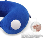 Neck Pillow for Travel Pillow Memory Foam U Shape Comfortable Travel Neck Pillow Head Neck Support Airplane Pillow for Traveling, Car, Home, Office, Travel Neck Flight Pillow