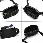 Gitus Belt Bag Fanny Pack Crossbody Bags with Initial Letter Patch Gifts for Wife Older Women Mother Coworker Bridesmaid Anniversary Travel Gifts Beach Gifts (Black-G)