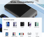 NOBIS Portable Charger, 10000mAh Power Bank Fast Charging, Battery Pack with C to C Cable, Battery Bank with Digital Display for iPhone iPad Android etc