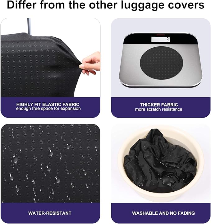 Travel Suitcase Protector elastic sleeve Cover 19"-20" Anti-Scratch Luggage Cover Size S