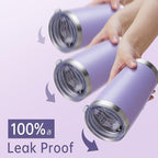 20 oz Tumblers Bulk Stainless Steel Tumbler with Lid Double Wall Vacuum Insulated Coffee Mug 20oz Powder Coated Cup for Hot and Cold Drinks, Purple, 6 pack
