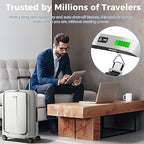 Digital Luggage Scale, WGGE Travel Luggage Weight Scale, Max 110lbs/50kg Baggage Scale with Backlit LCD Display
