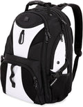 SWISSGEAR 1900 ScanSmart TSA Laptop Backpack Fits 17 Inch Laptop with RFID Protection and Tablet Pocket, White/Black, 19-Inch