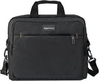 Amazon Basics Laptop Carrying Case with Shoulder Strap and Handle, Large Capacity, Black, 15.6 in (Pack of 6)