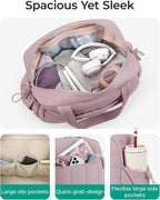 BAGSMART Gym Bag for Women, Duffle Bag for Travel with Wet Pocket, Lightweight Carry on Weekender Duffel, Water Resistant