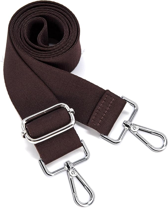 S&loyoe Thickened Solid Color Purse Straps Replacement Crossbody Bag Strap Adjustable Wide Guitar Straps for Handbags 1.5inch
