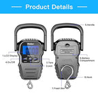 Luggage Scale, 110lb/50kg Luggage Weight Scale with Backlit LCD Display, Digital Fish Scale with Measuring Tape Portable Hanging Scale Suitcase Scale with Handle & Large Hook & 2 AAA Batties