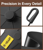 Mini Travel Umbrella with Carabiner Handle UPF 50+ Sun & Rain Protection Portable Manual Open Close Windproof Umbrella Small Compact Portable Parasol for Commuter Kids Women Men