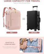 LOVEVOOK Travel Backpack for Women, 40L Carry On Backpack for Airplanes, Personal Item Bag for Airlines Fits 17 inch Laptop, TSA Approved Luggage with 3 Packing Cubes,Waterproof Weekender Gym Backpack