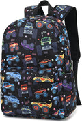 CAMTOP Kids Backpack for Boys, Preschool Toddler Backpack Kindergarten School Bookbag for Age 3-8(Monster Truck)