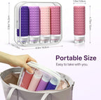 Travel Bottles for Toiletries, TSA Approved Travel Size Containers, Leak Proof Silicone Shampoo Bottles, Small Toiletry Containers with Clear Bag for Shampoo Conditioner Lotion
