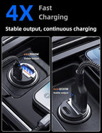 AKESR 65W USB C Car Charger Fast Charging，12V USB Outlet Accesorios para Carro，Cigarette Lighter USB Charger，Car Phone Charger for iPhone/17/16/15/14/13 Samsung S25 S24 S23Google Android