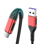 Durcord USB C Cable, Upgarded 2Pack 3ft Fast Charging 3 Feet USB Type C Charging Cord Cable, 3 Foot Type C Charger Nylon Braided USB Cable Compatible with iPhone 15/Pro/Plust/Max/Samsung etc-Red