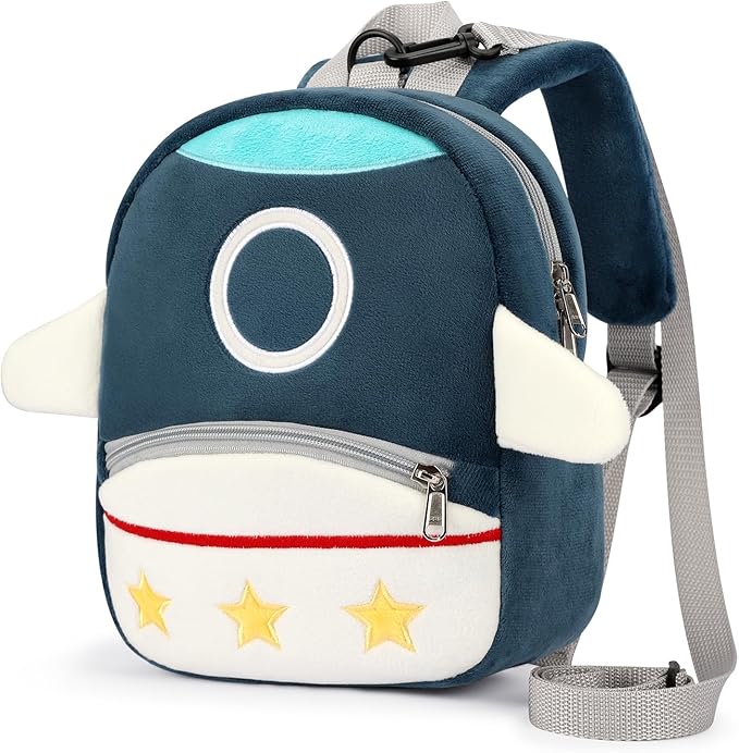 mibasies Toddler Backpacks for Girls 2-4: Plush Backpack -3D Animal Cartoon Mini Travel Bag -10 inch Toddler Backpack Leash
