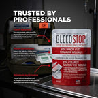 BleedStop™ First Aid Powder for Blood Clotting, Trauma Kit, Blood Thinner Patients, Camping Safety, and Survival Equipment for Moderate to Severe Bleeding Wounds or Nosebleeds - 2 (20g) Pouches