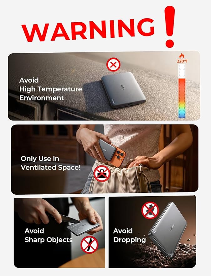 LISEN Ultra Slim MagSafe Power Bank,5000mAh Wireless Slim MagSafe Battery Pack,Magnetic Portable Charger,Magnetic Power Bank for iPhone 17 Pro Max Plus Air/16-12 Series,Gifts for Men Women