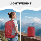 MIYCOO Backpack - Ultra Lightweight Packable Backpack for Travel Camping, Hiking Back Pack Waterproof Foldable Daypack for Men Women Red