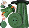 Fishboy Upgraded Collapsible Stool, 400lbs Max Weight, Lightweight But Sturdy, Portable Retractable Folding Telescoping Foldable Camping Stool for Adults Outdoor Fishing Hiking BBQ