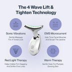 RenewaSkin Face & Neck Sculpting Tool Handheld Beauty Device with Gentle Light & Soothing Vibration At-Home Skincare Tool for a Smoother, Refreshed, and Radiant-Looking Complexion
