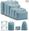 11 Set Packing Cubes for Travel, Gifts for Women Mom,Anti-Tearing Suitcase Organizer,OlarHike Vacation Essentials & Accessories for Cruise Ship