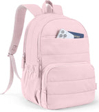 Uselike Travel Backpack for Women, 15.6 Inch Laptop Backpack, Quilted College Bookbag, Cute Work Backpacks, Water Resistant